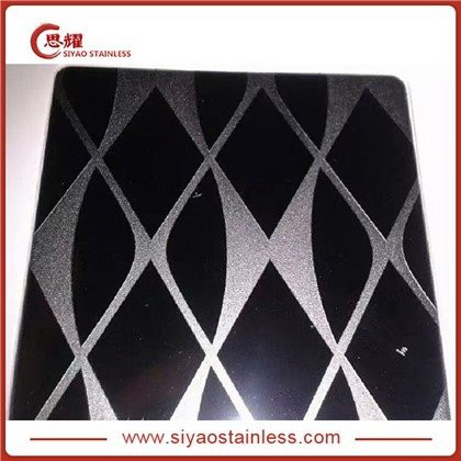 Folhas de acabamento espelhado decorativo SS No.8